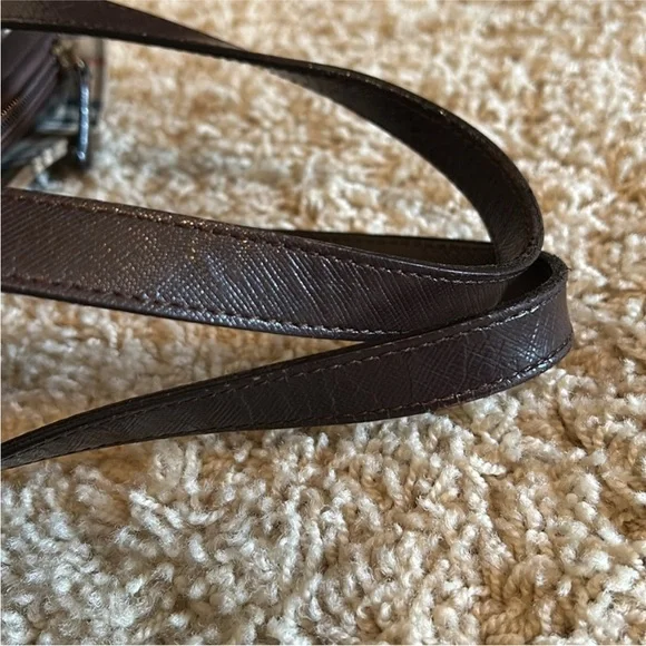 Burberry Beige and Brown Checkered Tote - Picture 9 of 13